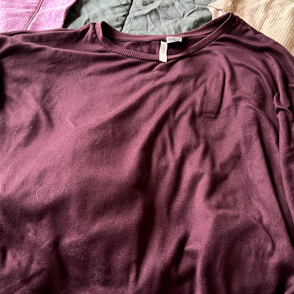 Burgundy Knit Sweater